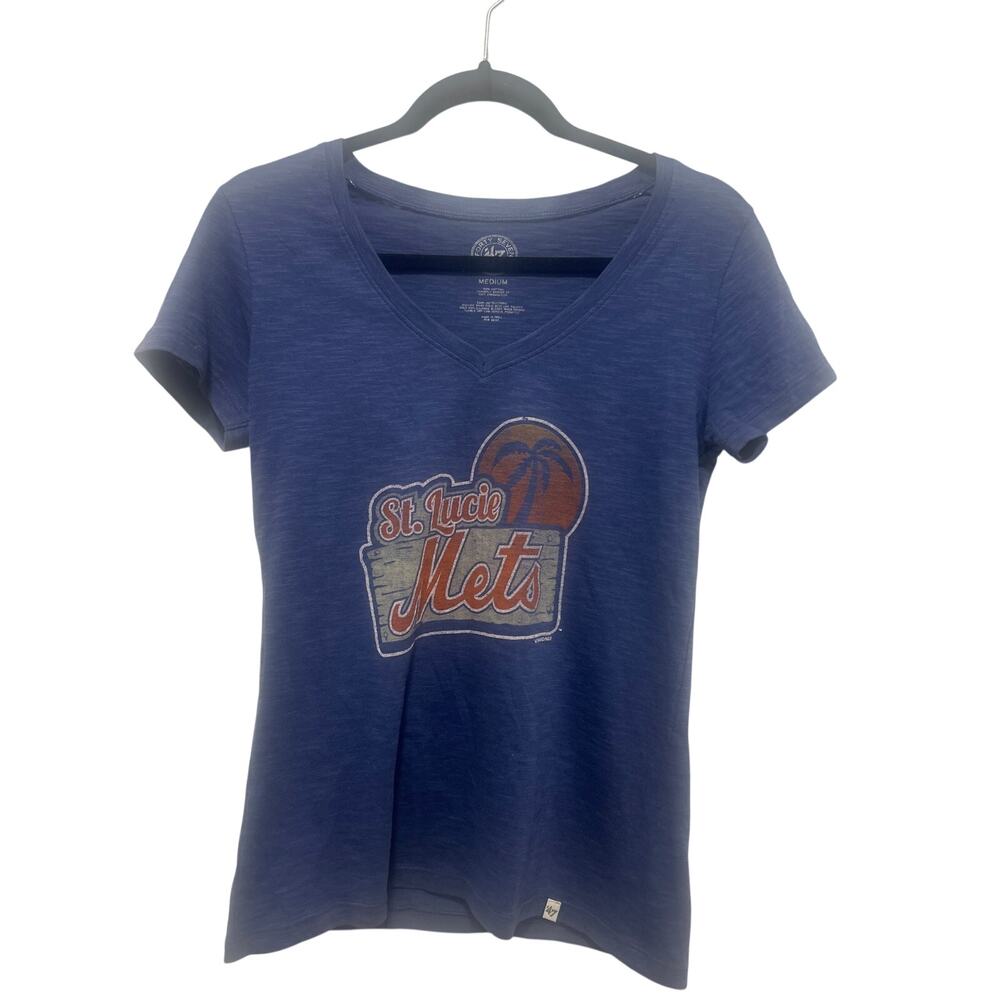 St. Lucie NY Mets Baseball 100% Cotton Women's T-shirt Medium